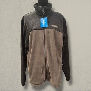 Columbia Men's Steens Mountain Full Zip Fleece Jacket Charcoal Gray Large NWT